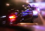 car blurred by motion - reckless driving concept
