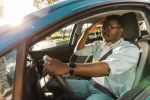 Nervous impatient driver - driving without a license concept