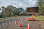 SECOND CHANCE AHEAD on a digital traffic sign